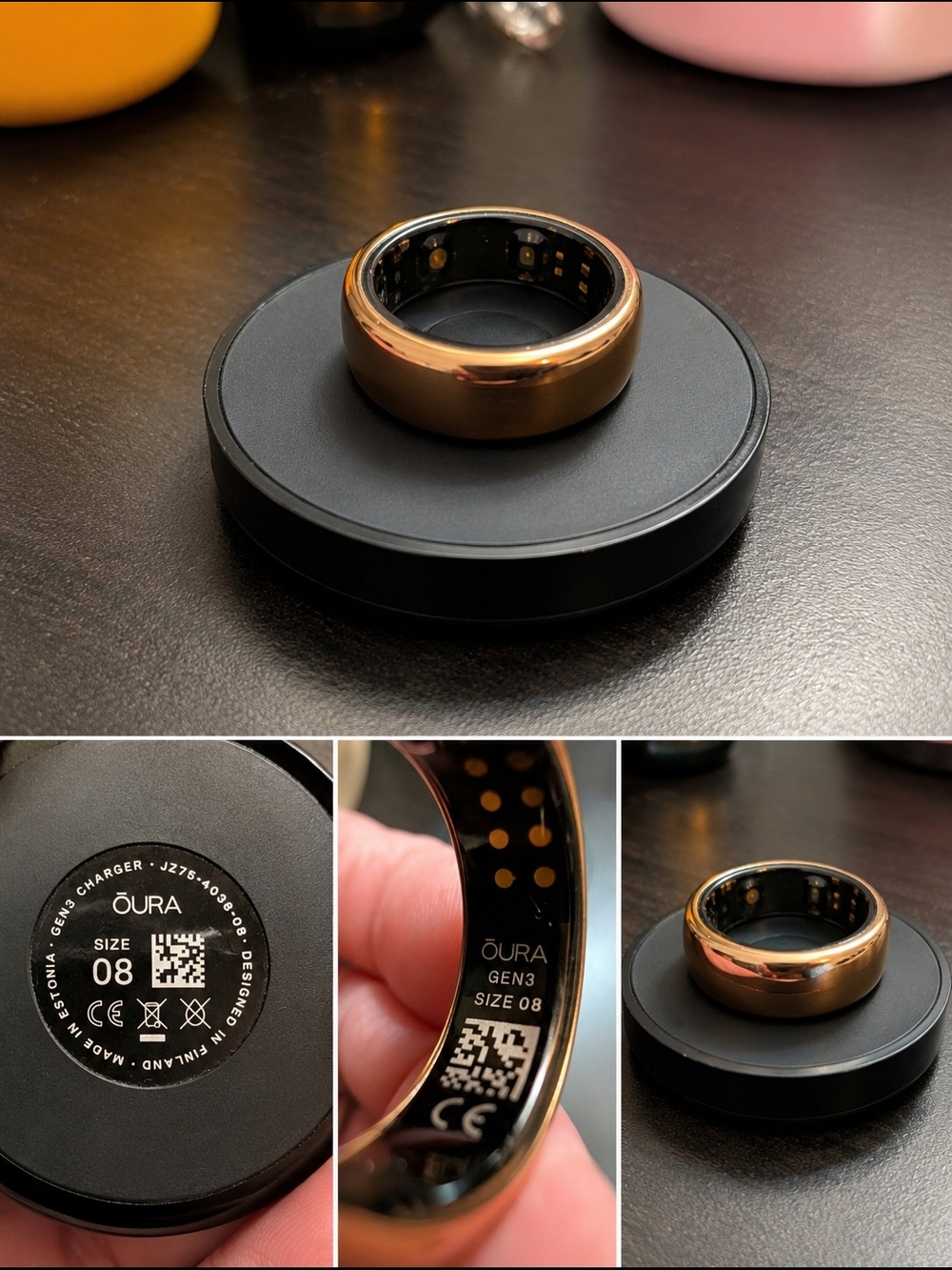 Oura Ring Gen3 Smart Ring - Polished Gold